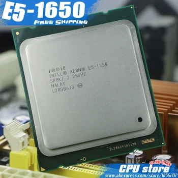 Intel Xeon E5-1650 3.2 GHz 6 Core 10 mb Cache, Socket 2011 CPU Processor SR0KZ e5-1650 Seks-Kerne (arbejder Gratis Fragt) 0