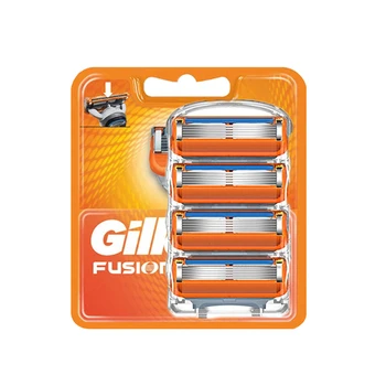 Intimbarbering Barberblade-Kassetter For Mænd 4stk/pack Kompatibel Med Gillettee Fusionn 5 Lag Rustfrit Stål Udskiftning af Knive