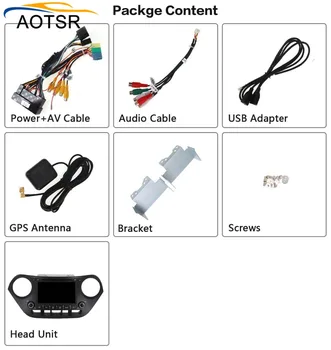 IPS Android 8.0 Bil DVD multimedie-Afspiller hovedenheden For Hyundai I10 jeg-2013 10+ Bil stereo Radio GPS-navigation båndoptager BT 0