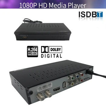 ISDB-T Digital TV-Modtager Max Digital TV-Tuner til Peru, Brasilien Chile ISDBT TV-Receptor H. 264 Set-Top-Boks VHF/UHF Full HD AC3