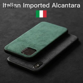 Italiensk Alcantara Tilfældet for IPhone11 Pro Max antal Xr-X Xs Antal 6s 7 8 Plus Luksus Kunstig Læder Business Phone Tilfælde SE2 Dække 2