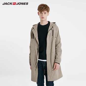 JackJones Mænds Forår Mode Casual Business, Mid-længde Stil Trench Coat Herretøj| 219121501 2
