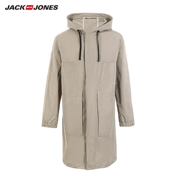 JackJones Mænds Forår Mode Casual Business, Mid-længde Stil Trench Coat Herretøj| 219121501 4