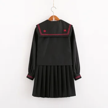 Japansk Skole Kjole Uniform Anime Cosplay Form Matroskrave Jk Uniformer Studerende Plisseret Nederdel Middle School Kjoler Til Grils 0