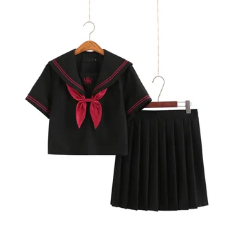 Japansk Skole Kjole Uniform Anime Cosplay Form Matroskrave Jk Uniformer Studerende Plisseret Nederdel Middle School Kjoler Til Grils 3