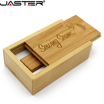 JASTER (over 1 STK gratis LOGO) Fotografering træ-usb - + box usb-flashdrev memory stick pendrive, 16GB, 32GB, 64GB bryllup gaver 4