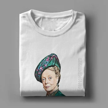 Jeg er En Kvinde Violet Crawley Downton Abbey Mænd T-Shirts Enke Maggie England London Smith Mandlige Tees Camisetas T-Shirts Bomuld 2