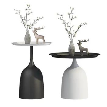 Jern, metal, beslag, Nordic light luksus side flere marmorgulv, te-bordet høj temperatur nano male stue sofa sofabord sma 3