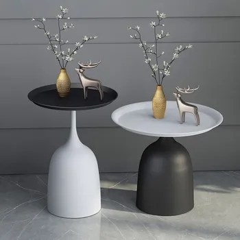 Jern, metal, beslag, Nordic light luksus side flere marmorgulv, te-bordet høj temperatur nano male stue sofa sofabord sma 5