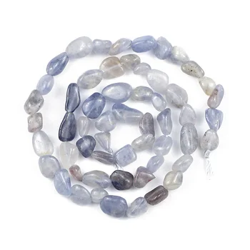 JHNBY Lolite natursten Uregelmæssige Grus 4~8 mm afstandsstykker Løse perler til smykkefremstilling-armbånd-halskæde DIY tilbehør 15