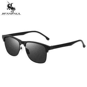 JIFANPAUL Fashion Sort Solbrille UV400 Belægning Linse Kørsel Briller Til Mænd/Mænd, Solbriller Klassiske Firkantede Briller Mandlige 18692