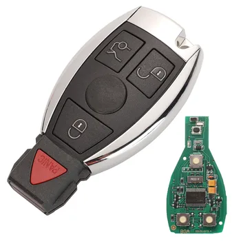 Jingyuqin Fjernstyret Bil-Tasten 315/434MHZ Til Mercedes Benz NEC BGA VÆRE År 2000 2/3/4 Knapper Smart Key Controller 1