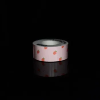 Jordbær Farve Washi Tape for KingJim LR5C MP20 LR-RK1C mærkat mærkat Mini søde tape 15mm*4m for TEPRA Lite label printer 2