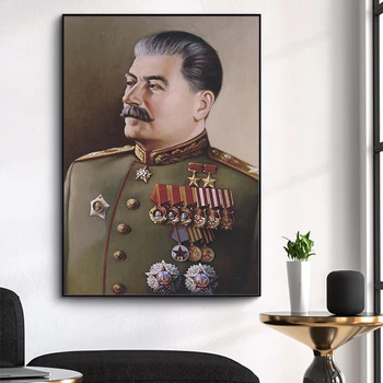 Joseph Stalin Portræt HD Væg Kunst, Lærred, Plakater, Print Maleri Væg Billeder for Moderne Stue Hjem Dekoration Kunst 1