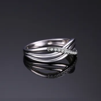 JPalace Infinity vielsesringe 925 Sterling Sølv Ringe for Kvinder Stabelbare Jubilæum Ring Evighed Band Sølv 925 Smykker 2