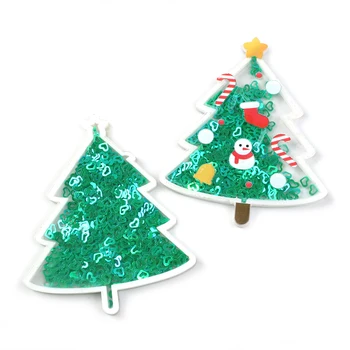 Juletræ Santa Gennemsigtig Stjerne dot Pailletter Bryllup Fest Dekoration Syning DIY Håndværk Tilbehør,5Yc6894 4465
