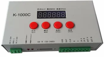 K-1000C (T-1000VIS'upgraded version),LED pixel SD-kort controller;off-line;2048 pixels kontrolleret;SPI signal output; 0