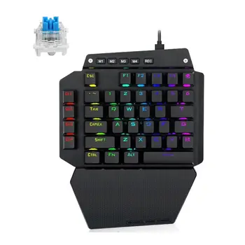 K700 Én hånd Mekanisk Tastatur RGB LED-Baggrundsbelysning Outemu Skifte Makro Definerer 5