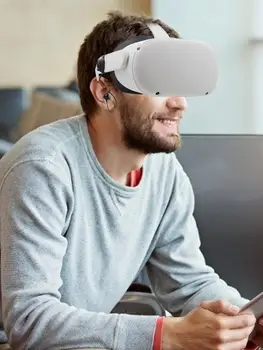 Kabelforbundne Hovedtelefoner Til Oculus Quest2 VR Headset Dyb Bas Gaming Headset Hovedtelefon I-øret Øretelefoner Til Oculus Quest2 VR Tilbehør# 7487