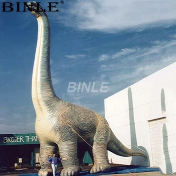 Kan tilpasses kæmpestor oppustelig brachiosaurus dinosaur med lang hals store dyr ballon for reklamer 0