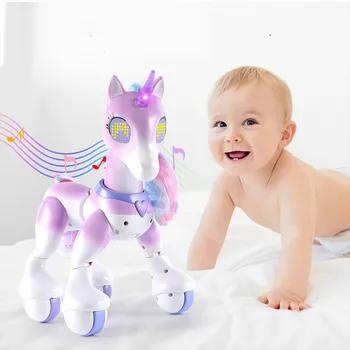 Kawaii Fjernbetjening Enhjørninger Elektriske Unicorn Model Legetøj Søde Dyr Intelligent Model Legetøj Pædagogisk Legetøj Børn Gaver 3