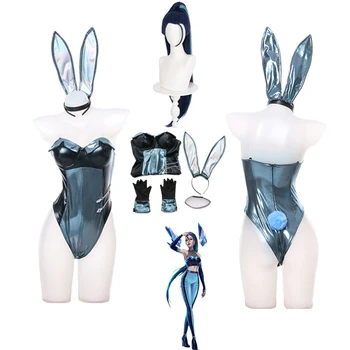 KDA Kaisa Bunny Cosplay Kostume Mode Nye Sexet Heldragt, der Passer Bunny Version, er ALLE Spil Cosplay Paryk 0