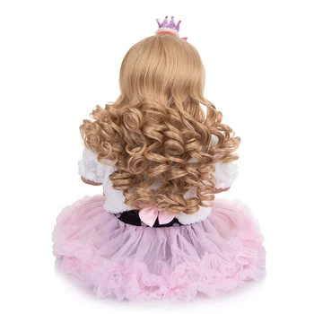 KEIUMI Reborn Dolls Full Vinyl Body 57cm Lifelike Fashion Princess Baby Doll Boneca Reborn Toy For Children's Day Gift 2