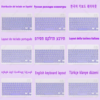 Keyboard Case Til iPad 10.2 7 7 8 8 2020 Luft 2020 4 3 3rd 4th 2019 iPad Pro 11 10.5 9.7 2018 5th 6th koreansk, spansk Tastatur 1