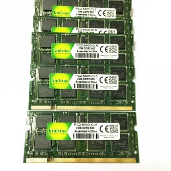 Kinlstuo Nye Ram 2GB DDR2 800MHz PC-6400 hukommelse 200pin SODIMM ddr2 2gb 667MHz PC5300 fuld kompatibel til bærbar 4