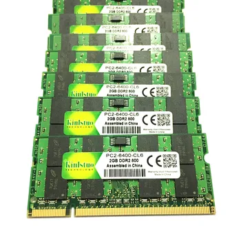Kinlstuo Nye Ram 2GB DDR2 800MHz PC-6400 hukommelse 200pin SODIMM ddr2 2gb 667MHz PC5300 fuld kompatibel til bærbar 5