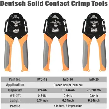 KIT-DC01 Multifunktion Automotive Rapair værktøjskasse Deutsch Crimpning tænger Værktøjer til Fjernelse af（OVA-12/16/20，IWS-1424A/B,WR01,DR01-05) 2