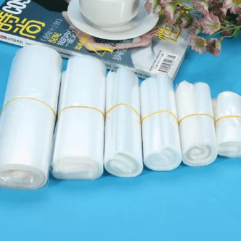 Klar PE Lommer 500pcs/masse 8x12cm Gennemsigtig PE bløde kosmetiske plast Emballage taske gave poser slik værktøjer fladskærms slag åben top 1