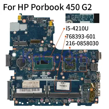 KoCoQin laptop Bundkort Til HP Porbook 450 G2 i5-4210U Bundkort 768393-601 LA-B181P SR1EF 216-0858030 DDR3 5
