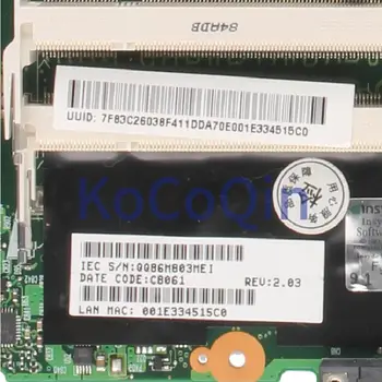 KoCoQin Laptop bundkort Til TOSHIBA Satellite A300 Bundkort 6050A2171301-MB-A02 DDR3 testet 3