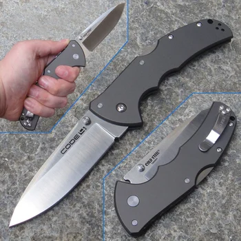 Koldt Stål Kode 4 Folde Kniv udendørs lomme knive jagt taktisk overlevelse self defense 3.5