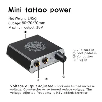 Komplet Nybegynder Tattoo Kit Mini Tatovering Strømforsyning Billige Tattoo Kit Sæt Greb Nåle Tips Forsyninger 0