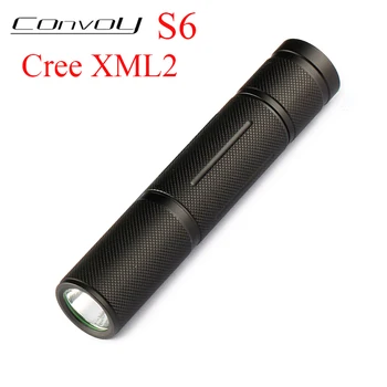 Konvoj S6 Cree XML2 T6 U2 LED Lommelygte EDC Linterna LED S2+ Plus Lanterna 18650 Lommelygte Mini Torch Camping Lampe Arbejde Lys 4