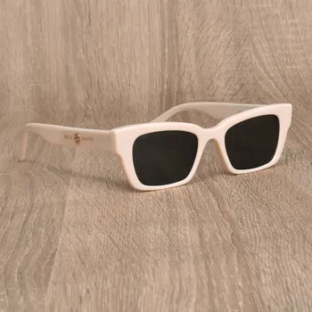 Koreanske Brand Design Solbriller BLID 1996 Acetat Firkantet Øjeglas Rammer UV400 Briller Kvinder Mænd Med Sagen 3