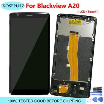 KOSPPLHZ For Blackview A20 LCD - + Touch Screen Digitizer Skærm Forsamling Med Original Ramme A20 PRO Udskiftning + Værktøjer & Tape 4