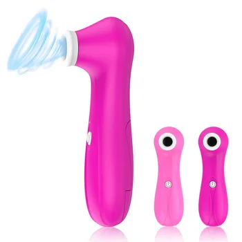 Kraftfuld Clit Sucker Vibrator Tungen Vibrerende Brystvorte Suger Blowjobs Klitoris Stimulator Etotic Sex Legetøj til Kvinder Masturbator 6073