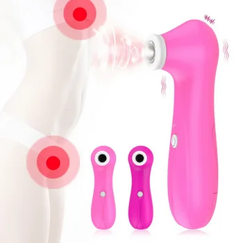 Kraftfuld Clit Sucker Vibrator Tungen Vibrerende Brystvorte Suger Blowjobs Klitoris Stimulator Etotic Sex Legetøj til Kvinder Masturbator 5