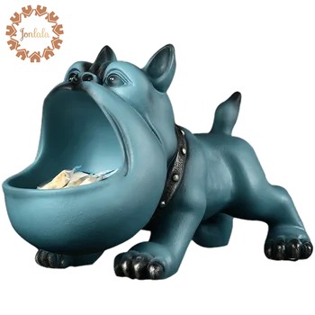 Kreative Franske Bulldog Candy Box Dekoration Hund Kreative Indgang Concealer Disk Dør Skoskab Centrale Storage Box Bedste Gave 3