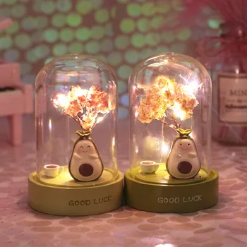 Kreative gave lille frisk avocado-serien star lampe sengen Nightlight for børn 1