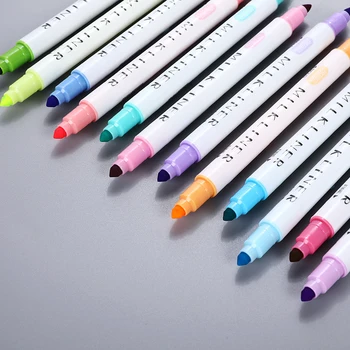 Kunst stationære 12pcs/Set Highlighter pen pastel fluorescerende markører pen akvarel Highlighters tegning, maleri Kunst Forsyninger 0