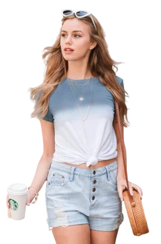 Kvinder er sommeren kort-langærmet top koreanske mode hit farve Slim T-shirt kvindelige casual top soft åndbar hud-venligt 4