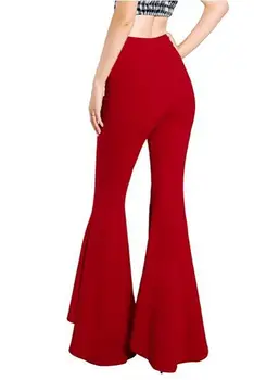Kvinder flare pants gotisk tøj harajuku bukser 2020 mode kvinders bukser plus size casual harajuku XXL streetwear sort 4