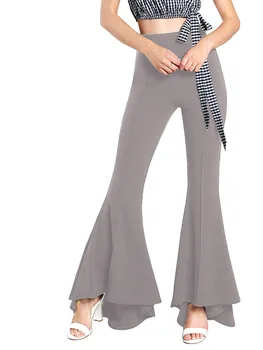 Kvinder flare pants gotisk tøj harajuku bukser 2020 mode kvinders bukser plus size casual harajuku XXL streetwear sort 5