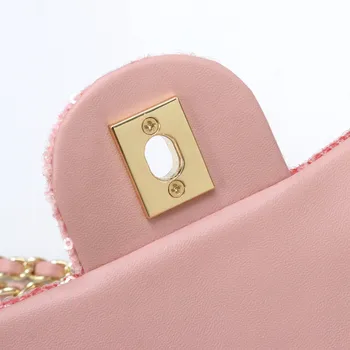 Kvinder Mode Luksus Ægte Læder skuldertaske i Klassisk Design-Crossbody Taske Mini Mærke Pung Jf perler bling bling perler
