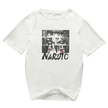 Kvinder Sommeren Naruto T-Shirt Hvid Sort Unisex Fashion, Afslappet t-Shirt Kort Ærme Sjove Trykt Streetwear Plus size T-shirts 2
