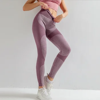 Kvinder Yoga Bukser sexet Sport Kører Sportstøj Elastisk Trænings-og Leggings Problemfri Mave Kontrol Fitnesscenter Kompressions Tights Bukser 34373